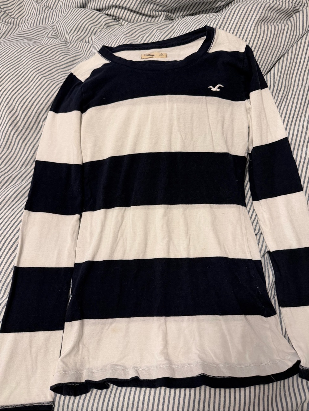 Hollister stripped long sleeve top